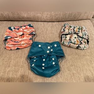 CLOTH DIAPERS - greyden diapers - three